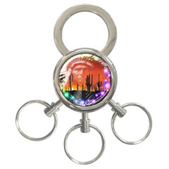 Ghost Dance 3-ring Key Chain by icarusismartdesigns