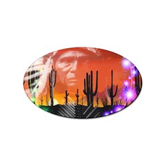 Ghost Dance Sticker (oval) by icarusismartdesigns