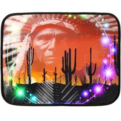 Ghost Dance Mini Fleece Blanket (two Sided) by icarusismartdesigns