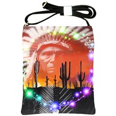 Ghost Dance Shoulder Sling Bag by icarusismartdesigns