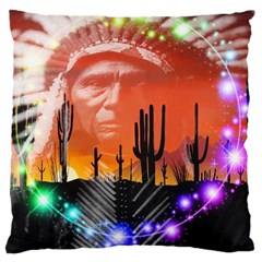 Ghost Dance Large Cushion Case (single Sided) 