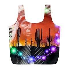 Ghost Dance Reusable Bag (l) by icarusismartdesigns