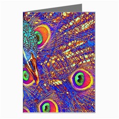 Peacock Greeting Card by icarusismartdesigns