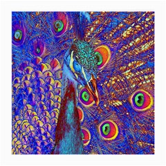 Peacock Glasses Cloth (medium) by icarusismartdesigns