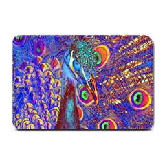 Peacock Small Door Mat by icarusismartdesigns