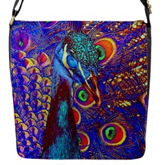 Peacock Flap Closure Messenger Bag (small) by icarusismartdesigns