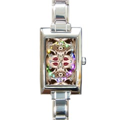 Magic Spell Rectangular Italian Charm Watch by icarusismartdesigns