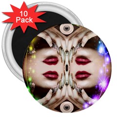 Magic Spell 3  Button Magnet (10 Pack)