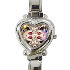 Magic Spell Heart Italian Charm Watch  by icarusismartdesigns