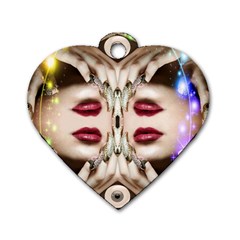 Magic Spell Dog Tag Heart (two Sided)