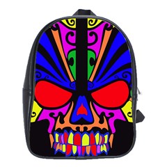 Skull In Colour School Bag (xl)