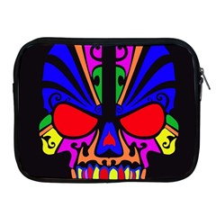 Skull In Colour Apple Ipad Zippered Sleeve