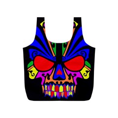 Skull In Colour Reusable Bag (s)