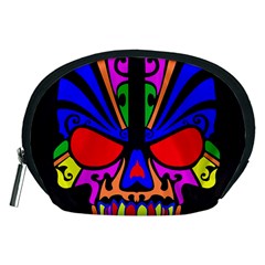 Skull In Colour Accessory Pouch (medium)