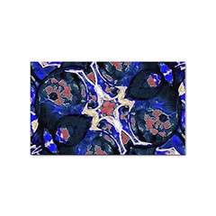 Decorative Retro Floral Print Sticker (rectangle)