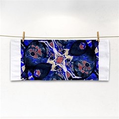 Decorative Retro Floral Print Hand Towel by dflcprints