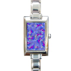 Abstract Deco Digital Art Pattern Rectangular Italian Charm Watch by dflcprints