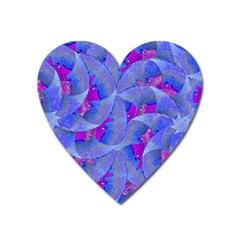 Abstract Deco Digital Art Pattern Magnet (heart) by dflcprints