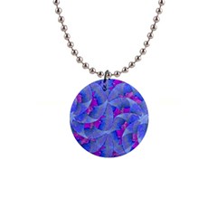 Abstract Deco Digital Art Pattern Button Necklace by dflcprints