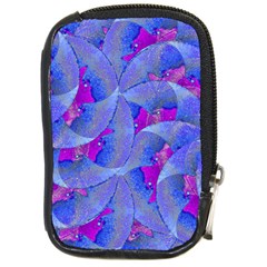 Abstract Deco Digital Art Pattern Compact Camera Leather Case by dflcprints