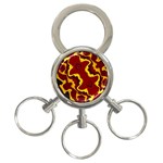 Tribal Summer Nightsdreams Pattern 3-Ring Key Chain Front