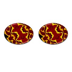 Tribal Summer Nightsdreams Pattern Cufflinks (oval) by dflcprints