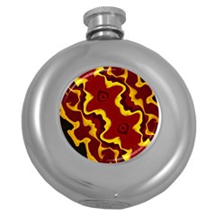 Tribal Summer Nightsdreams Pattern Hip Flask (round) by dflcprints