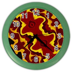 Tribal Summer Nightsdreams Pattern Wall Clock (color) by dflcprints