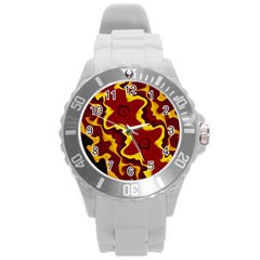 Tribal Summer Nightsdreams Pattern Plastic Sport Watch (large) by dflcprints