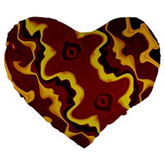 Tribal Summer Nightsdreams Pattern 19  Premium Heart Shape Cushion by dflcprints