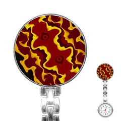 Tribal Summer Nightsdreams Pattern Stainless Steel Nurses Watch by dflcprints