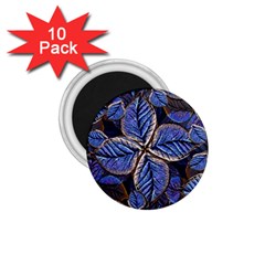 Fantasy Nature Pattern Print 1 75  Button Magnet (10 Pack) by dflcprints