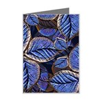 Fantasy Nature Pattern Print Mini Greeting Card Left