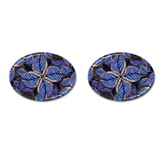 Fantasy Nature Pattern Print Cufflinks (oval) by dflcprints