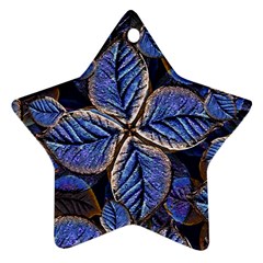 Fantasy Nature Pattern Print Star Ornament (two Sides) by dflcprints