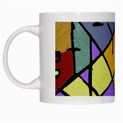 Multicolored Tribal Pattern Print White Coffee Mug by dflcprints