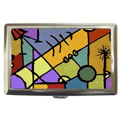 Multicolored Tribal Pattern Print Cigarette Money Case by dflcprints