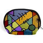 Multicolored Tribal Pattern Print Accessory Pouch (Medium) Front