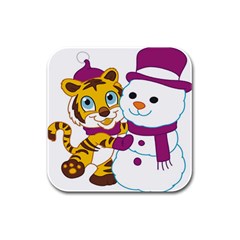 Winter Time Zoo Friends   004 Drink Coasters 4 Pack (square) by Colorfulart23