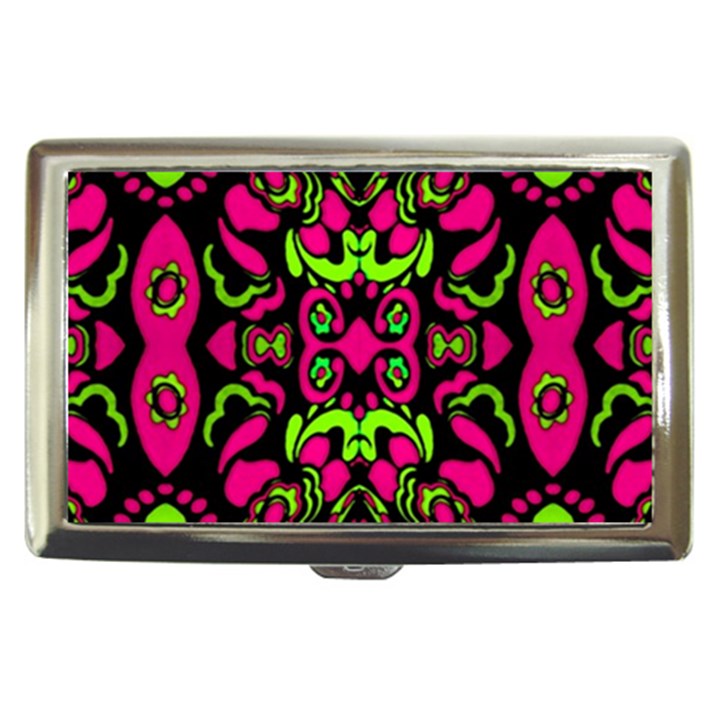 Psychedelic Retro Ornament Print Cigarette Money Case