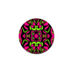 Psychedelic Retro Ornament Print Golf Ball Marker 10 Pack by dflcprints