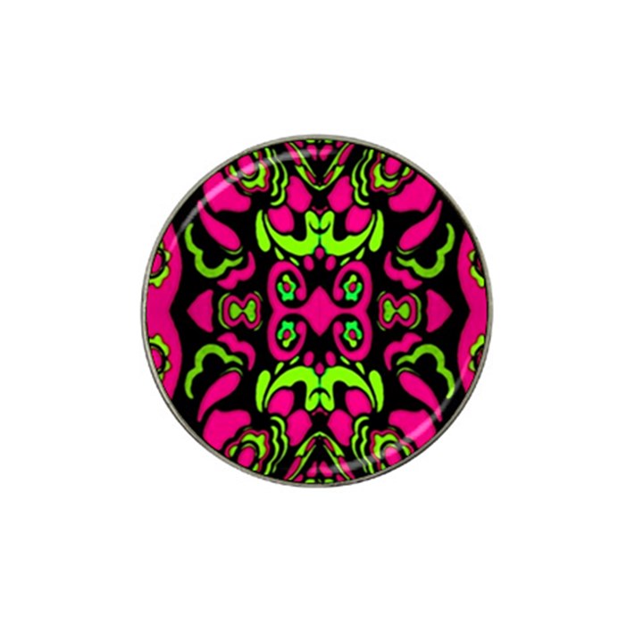 Psychedelic Retro Ornament Print Golf Ball Marker 10 Pack (for Hat Clip)