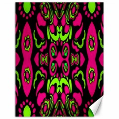 Psychedelic Retro Ornament Print Canvas 12  X 16  (unframed) by dflcprints