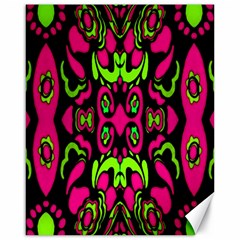 Psychedelic Retro Ornament Print Canvas 16  X 20  (unframed) by dflcprints