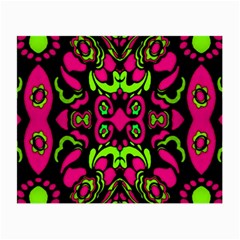 Psychedelic Retro Ornament Print Glasses Cloth (small, Two Sided) by dflcprints