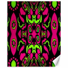 Psychedelic Retro Ornament Print Canvas 11  X 14  (unframed) by dflcprints