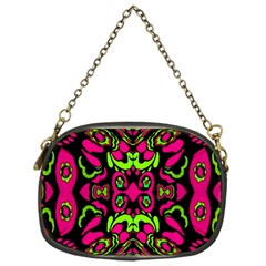 Psychedelic Retro Ornament Print Chain Purse (one Side) by dflcprints