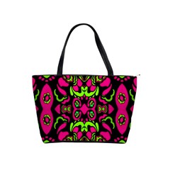 Psychedelic Retro Ornament Print Large Shoulder Bag by dflcprints