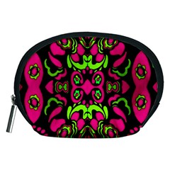 Psychedelic Retro Ornament Print Accessory Pouch (medium) by dflcprints