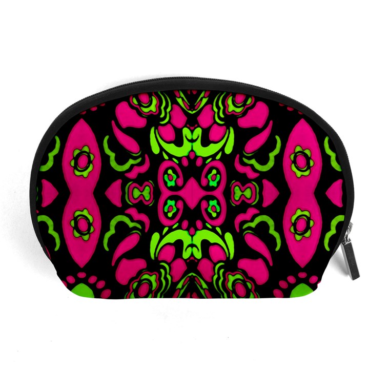 Psychedelic Retro Ornament Print Accessory Pouch (Large)